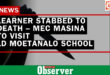 Middelburg,Mhluzi,School stabbing, learner die.