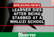 Middelburg,Mhluzi,School stabbing, learner die.