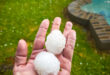 Residents from Dennesig, Mineralia and Aerorand shared photo's of the severe hailstorm, this afternoon in Middelburg. Photo: Supplied.