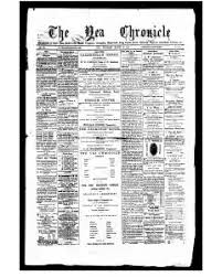 ‘N EKSEMPLAAR VAN THE YEA CRONICLE 1894 – DIE KOERANT BESTAAN STEEDS