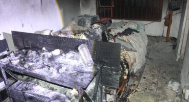 Die verwoeste kamer.