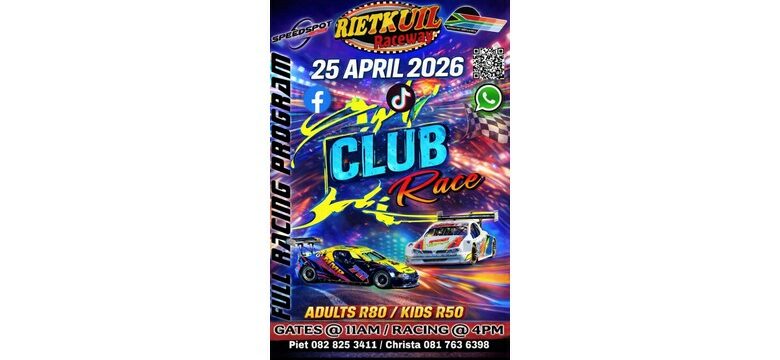 Saterdag se hotrods program. 