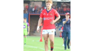 Die rugbyspeler wat beseer is.