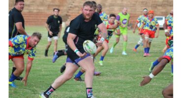 Fanie Miller in aksie.