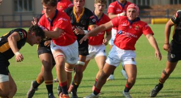 HTS se rugbyspan in aksie.