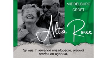 alta roux, adam roux, hendrina, middelburg, hoeveld, sterf, oorlede, groet, mpumalanga