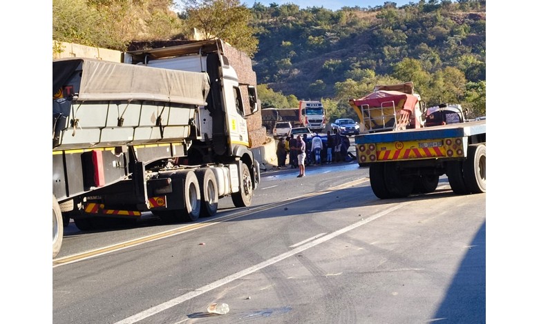 The accident scene.