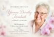 The memorial service notice