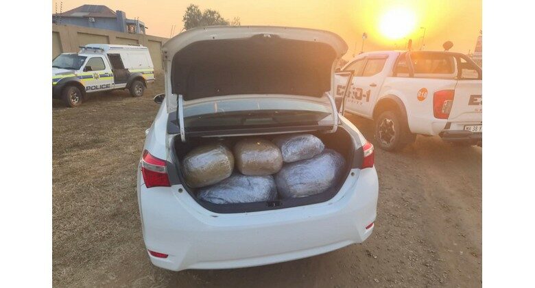 The bales of dagga.