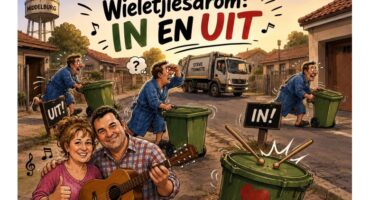 Wieletjiesdrom, wheelie bins, middelburg, vullis, mpumalanga, herrie, treffer, liedjie, brandt bodenstein, wieletjiesdrom-herrie, oefening