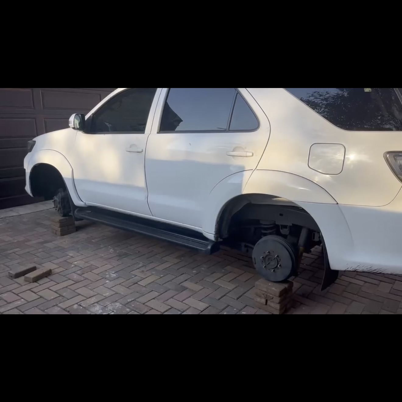 The Middelburg homeowner was left without wheels.