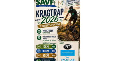 Poster for the Kragtrap 2026 event featuring vibrant graphics and event details prominently displayed.