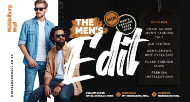 Men’s Edit October event at Middelburg Mall featuring two male models