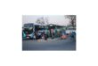 Bus commuters at the pickup point.