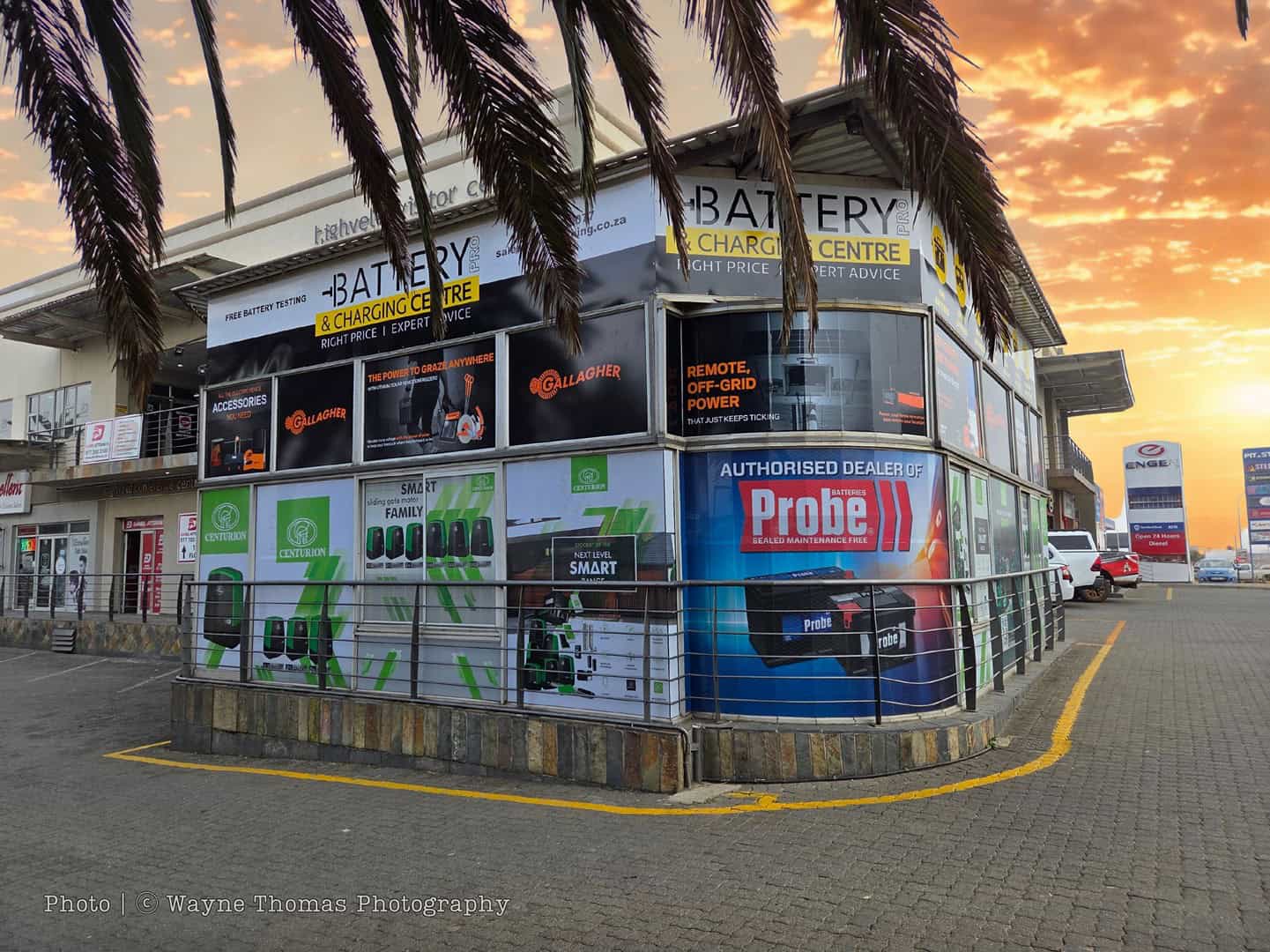 An alternative angle of the exterior of Battery Pro & Charging Centre in Ermelo
