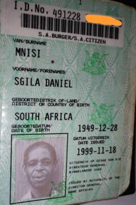 The late Sgila Daniel Mnisi, whose family is being sought.