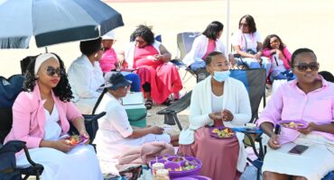Female employees and councillors gathered at AJ Swanepoel Stadium during the GSDM Women’s Employee Picnic.