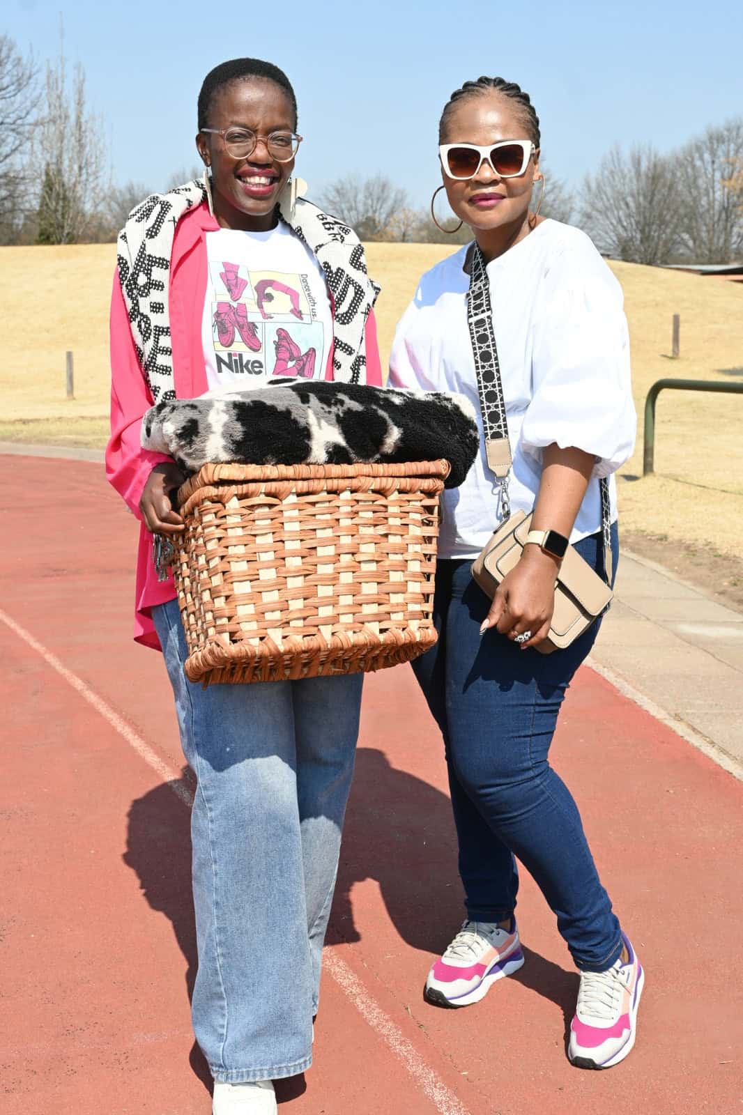 GSDM spokesperson Bongi Ka Dube pictured with Lerato Mothupi at the Women’s Employee Picnic.