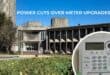 Municipality building with inset of a prepaid electricity meter, highlighting the ongoing meter upgrade rollout.