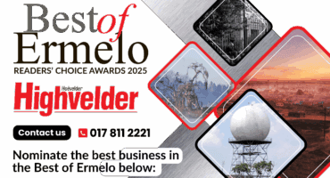 Logo of the Best of Ermelo Readers’ Choice Awards with an announcement of Ermelo’s first readers’ awards.