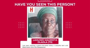 Portrait of missing 79-year-old woman Lahliwe Magrieta Dladla, as supplied by SAPS.