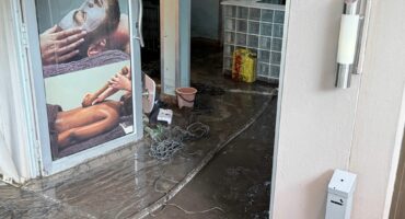 Flash flood damage at Badplaas resort, April 2026