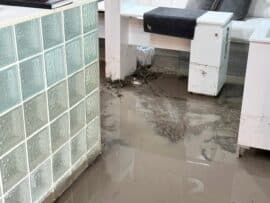 Flash flood damage at Badplaas resort, April 2026