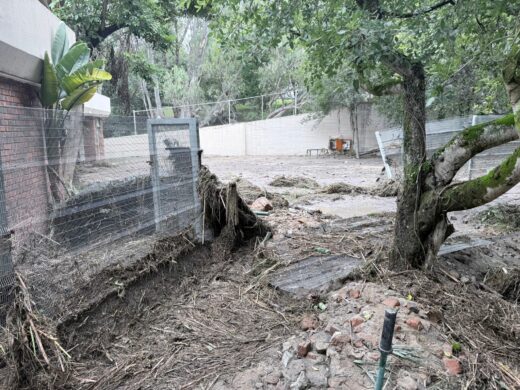 Flash flood damage at Badplaas resort, April 2026