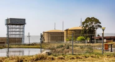 Die Suidelike Waterbehandelingswerke in Ermelo wat deur die huidige wateronderbrekings geraak word.