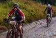 Lauwrens Marais van Hoërskool Ermelo met modder op sy gesig tydens Sabie Classic MTB-wedren
