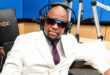 Godgiven Buthelezi during a radio interview at a studio in South Africa.