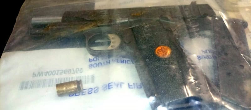 Firearm recovered by police during Operation Shanela II in Mpumalanga.
