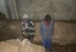 Two suspects with blurred faces following alleged copper cable theft incident.