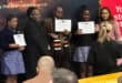 Learners representing Mpumalanga during the Reading Riot competition.
