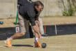SE-TVL District Old Bill Gerrie Oosthuizen of the Monte Sole Shellhole delivers a bowl during the annual MOTH Bowls Tournament in Ermelo.
