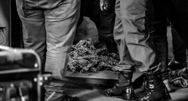 Recovered copper is weighed on an electronic scale inside an Ermelo scrap yard during an investigation into suspected stolen infrastructure.