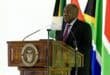President Cyril Ramaphosa addresses guests during the Ummbila Emoyeni Wind Farm launch near Bethal.