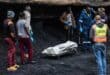Emergency personnel recover a man’s body from an illegal mine shaft in Ermelo in 2022.