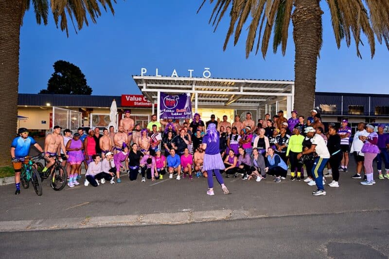 Ermelo participants gather for the Hollard Daredevil Run in support of prostate and testicular cancer awareness. Photo: Hollard.