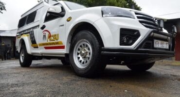 ACSU reaction vehicle used for response operations in Ermelo.