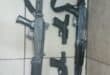 An AK-47 assault rifle, two pistols and ammunition recovered by SAPS during an intelligence-driven operation in Ermelo.