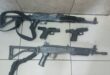 An AK-47 assault rifle, two pistols and ammunition recovered by SAPS during an intelligence-driven operation in Ermelo.