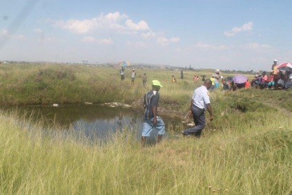 The river in which the three men had drown.