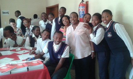 Teachers and pupils of Ikhethelo Seconday School donated blood yesterday.