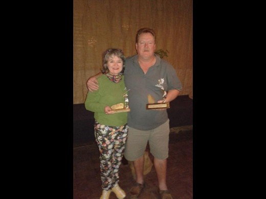 The Gold Rush overall winners are Charlene Vos and Hannes Henderson.