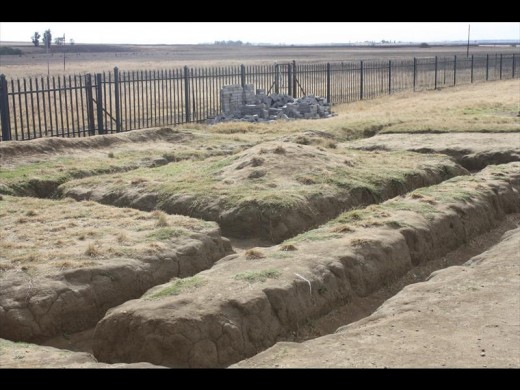 The building foundation was started last year, but left unfinished.
