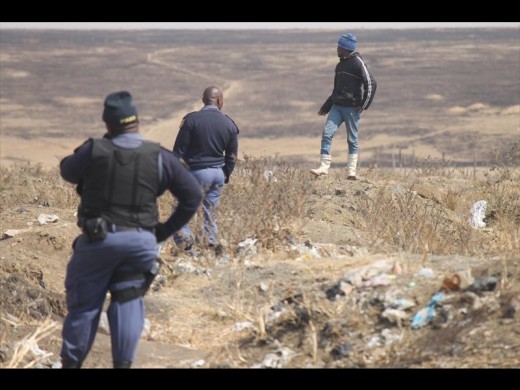 The alleged illegal miners resisted capture.