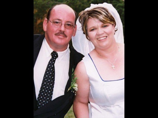 Mnr. Kobus en me. Elsa Grobler op hul troudag.