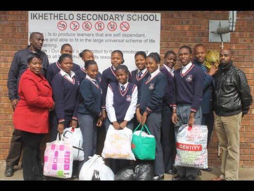 Pupils and teachers from iKhethelo Secondary School are collecting various items for the poor.