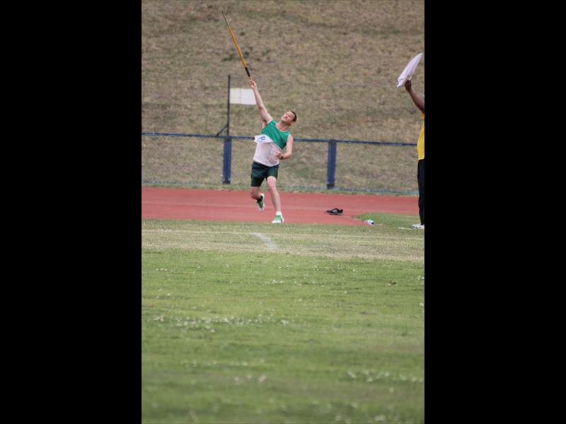 Hannes de Klerk from North West Province takes part in the javelin event during the SASAII Games at the Lilian Ngoyi Stadium.